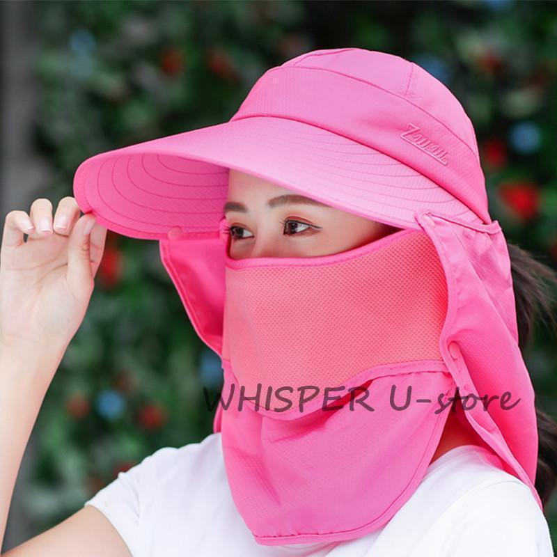 サンバイザー フェイスマスク 冷感 夏用 フェイスカバーネックカバー UVカット 日焼け防止 涼しい UPF50+ 暑さ対策 自転車 農作業 | ブランド登録なし | 02