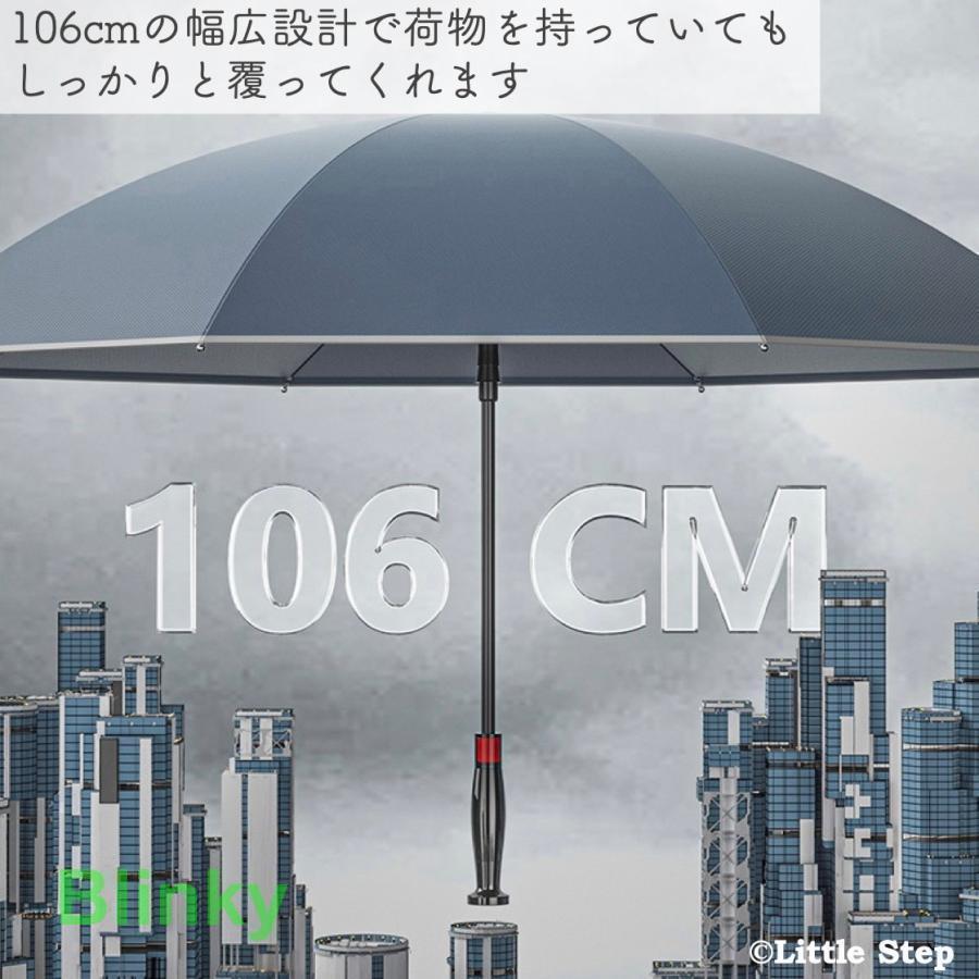 雨傘 濡らさない レディース 逆さ傘 長傘 ワンタッチ 濡れない おしゃれ 大きめ 8本骨 ドーム型 逆反りタイプ 65cm | ブランド登録なし | 07