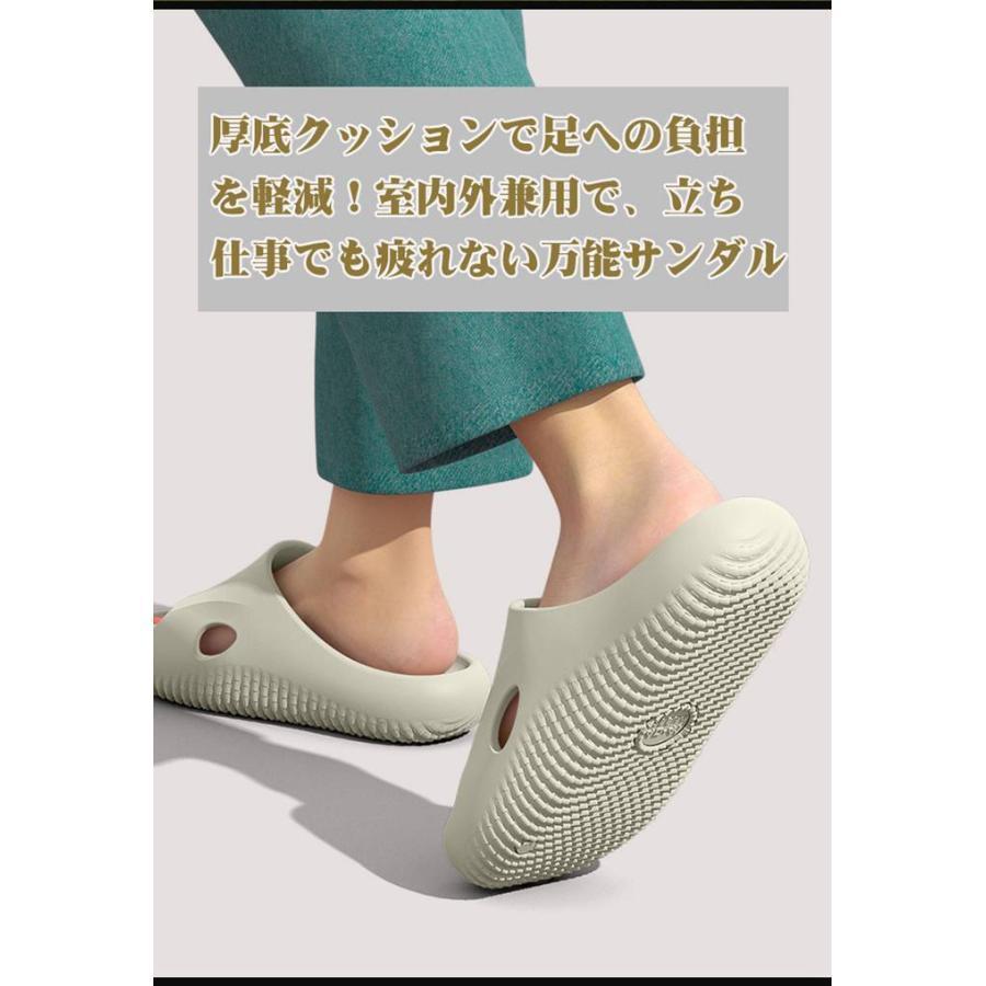 リカバリーサンダル ルームシューズ レディース メンズ スリッパ サンダル 看護師 医師 ユニセックス 厚底 前あき 室内 室 | ブランド登録なし | 06