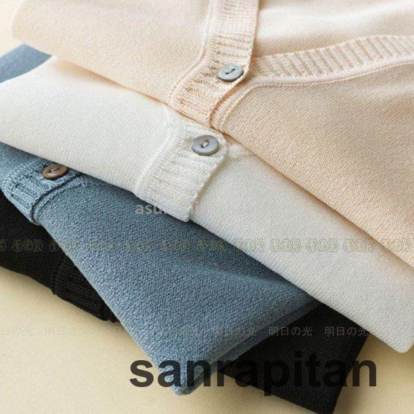 カーディガン 薄手 レディース 夏 七分袖 シースルー サマーニット シフォン ショート丈 uvカット 透け感 大きいサイズ さらさら おしゃれ | ブランド登録なし | 02