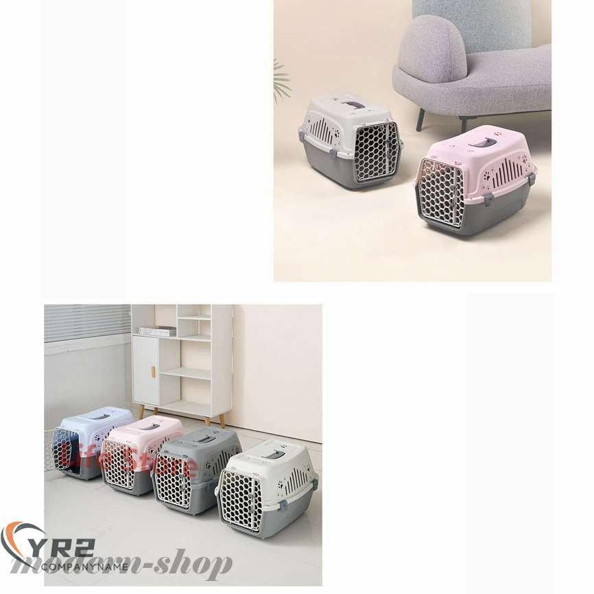 ペットキャリーペットキャリーペット用犬用猫用コンテナキャリーバッグハードキャリーキャリーケースプラスチック防災避難ペット用 | ブランド登録なし | 12