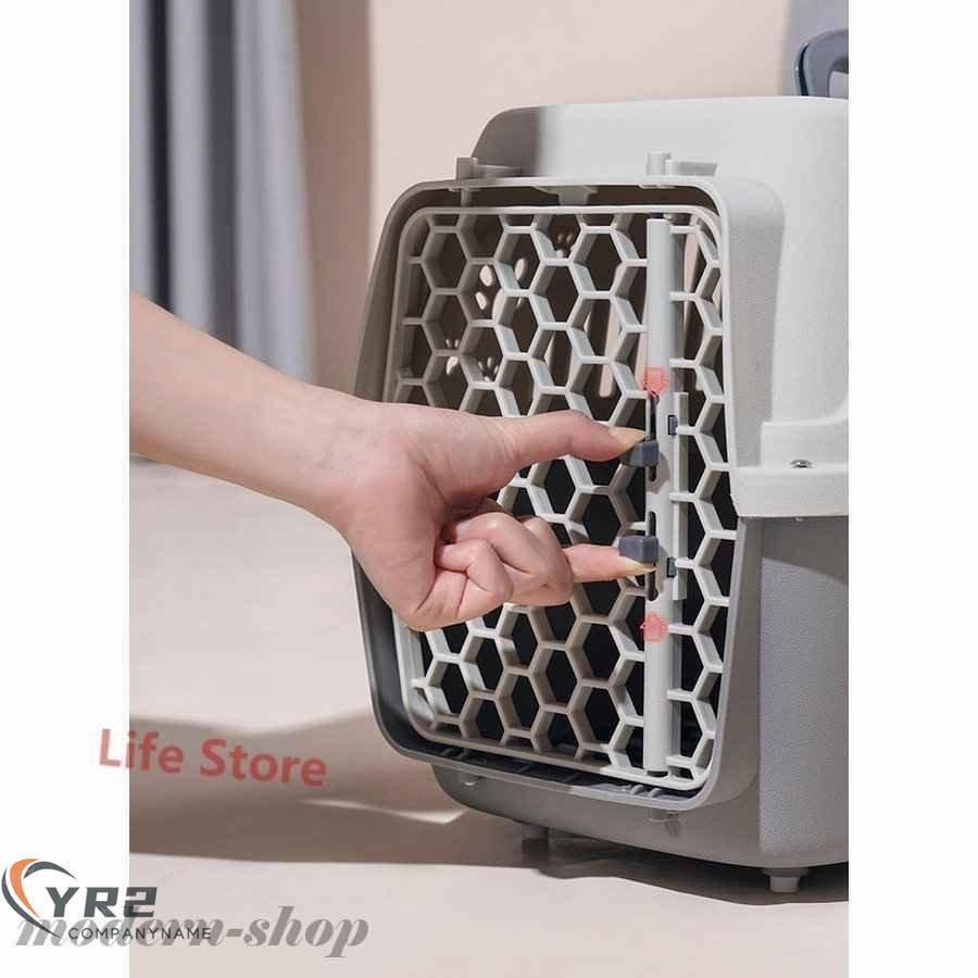 ペットキャリーペットキャリーペット用犬用猫用コンテナキャリーバッグハードキャリーキャリーケースプラスチック防災避難ペット用 | ブランド登録なし | 06