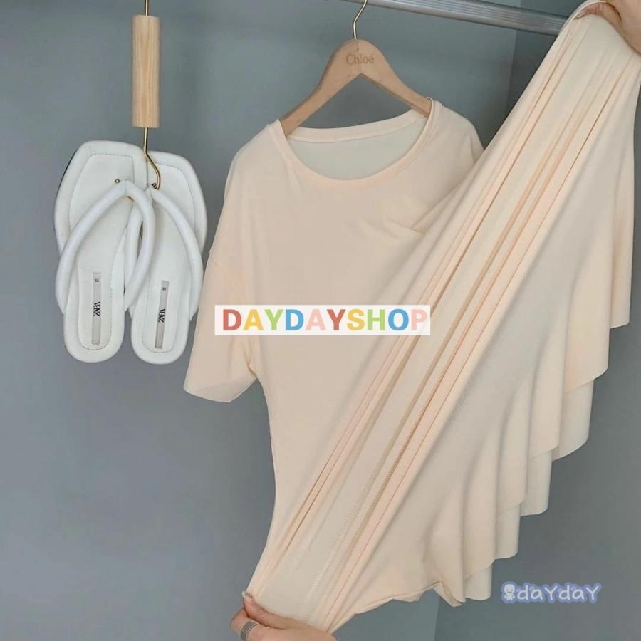 ナイトウェア ワンピース 夏 レディース 半袖 膝丈 パジャマ 接触冷感 薄手 ス ロングtシャツ ロンt ルームウェア 部屋着 ストレッチ | ブランド登録なし | 05