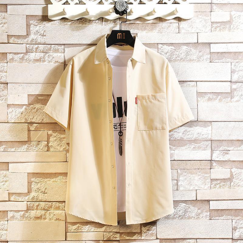 開襟シャツ メンズ 半袖シャツ 白シャツ カジュアルシャツ ワイシャツ ス おしゃれ 夏服 | ブランド登録なし | 08