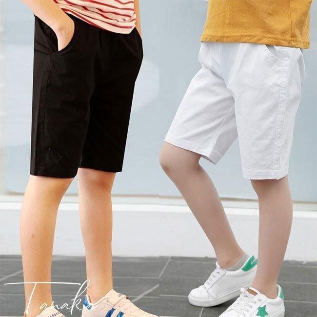 子ども ハーフパンツ ゆったり 夏 男児 半ズボン コットン 女の子 ワイドパンツ 五分丈 薄手 白 黒 ショートパンツ 女児 5分丈パンツ 男の子 | ブランド登録なし