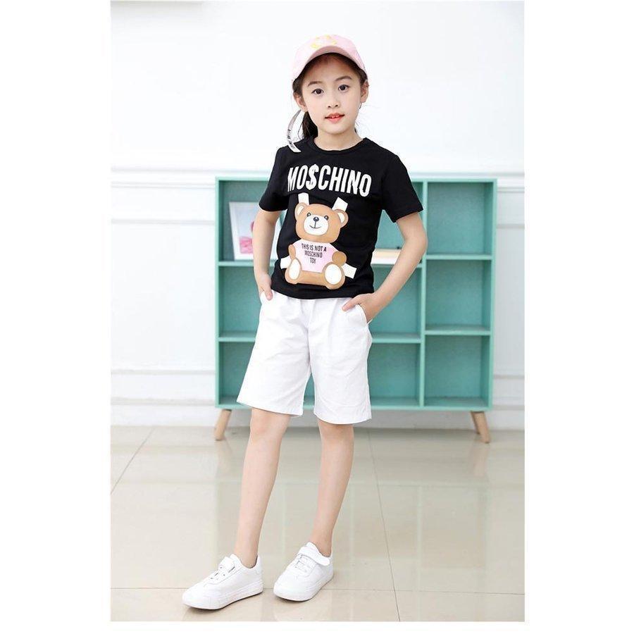 子ども ハーフパンツ ゆったり 夏 男児 半ズボン コットン 女の子 ワイドパンツ 五分丈 薄手 白 黒 ショートパンツ 女児 5分丈パンツ 男の子 | ブランド登録なし | 04