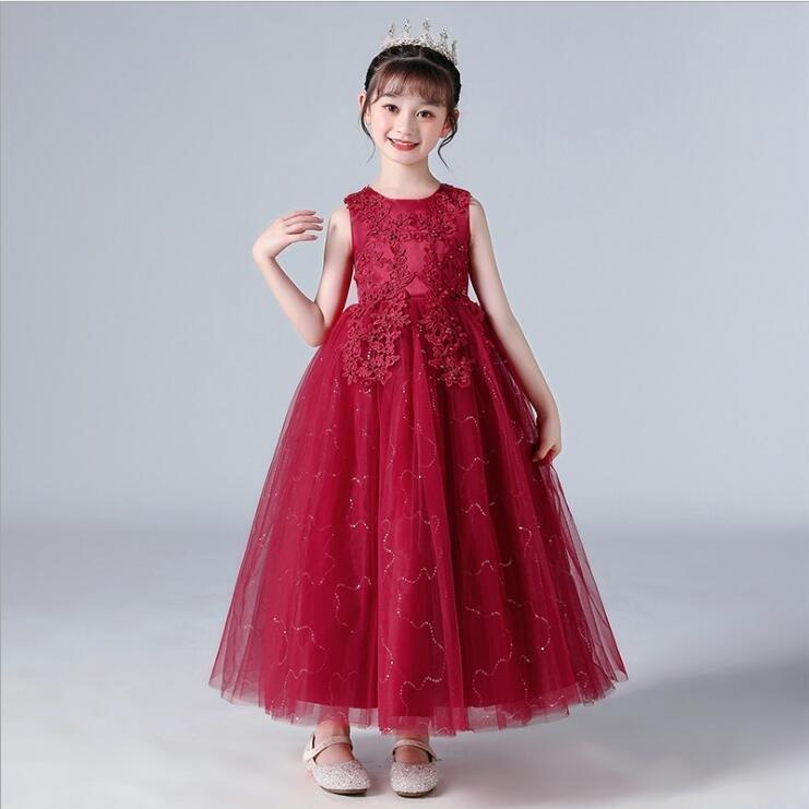 子供ドレス結婚式ワンピース子供ドレスピアノ発表会ロング白子供用ドレス発表会 | ブランド登録なし | 03