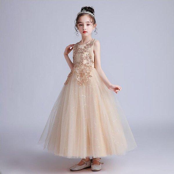 子供ドレス結婚式ワンピース子供ドレスピアノ発表会ロング白子供用ドレス発表会 | ブランド登録なし | 04