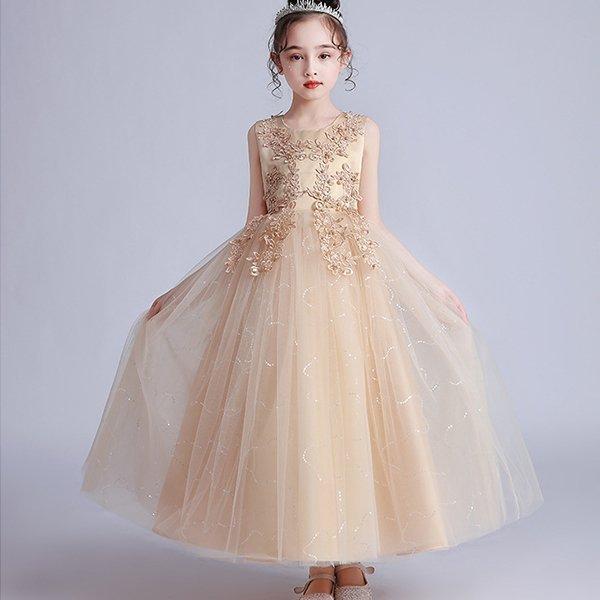 子供ドレス結婚式ワンピース子供ドレスピアノ発表会ロング白子供用ドレス発表会 | ブランド登録なし | 05