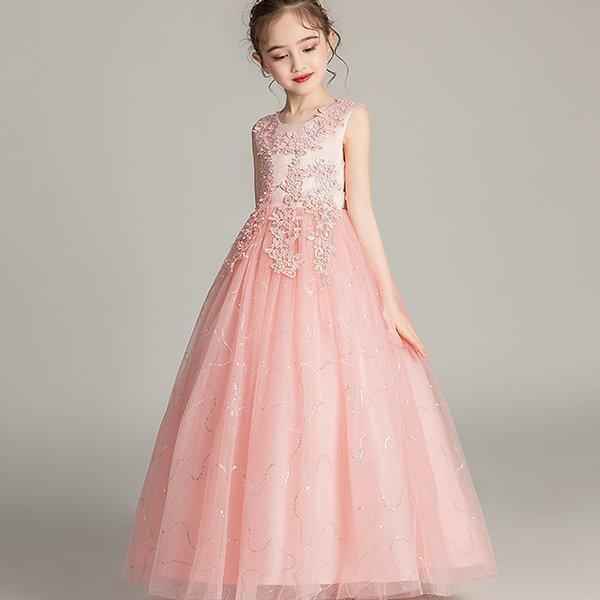子供ドレス結婚式ワンピース子供ドレスピアノ発表会ロング白子供用ドレス発表会 | ブランド登録なし | 07