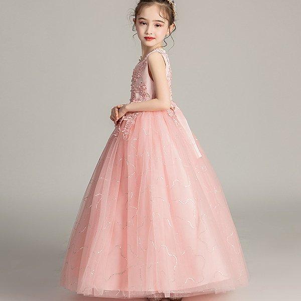 子供ドレス結婚式ワンピース子供ドレスピアノ発表会ロング白子供用ドレス発表会 | ブランド登録なし | 08