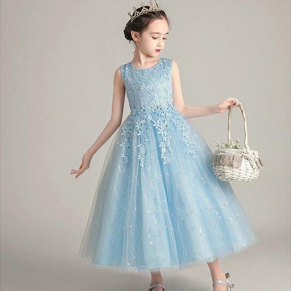 子供ドレス結婚式ワンピース子供ドレスピアノ発表会ロング白子供用ドレス発表会 | ブランド登録なし | 09