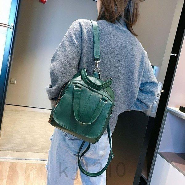 多機能リュックレディース3WAYリュックサックPU革小さめシンプル通学通勤防水学生肩掛け斜め掛けパックa4おしゃれママリックサック3色 | ブランド登録なし | 11