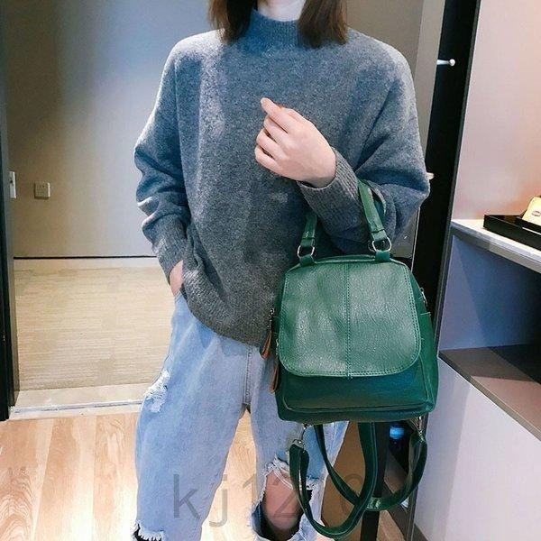 多機能リュックレディース3WAYリュックサックPU革小さめシンプル通学通勤防水学生肩掛け斜め掛けパックa4おしゃれママリックサック3色 | ブランド登録なし | 09