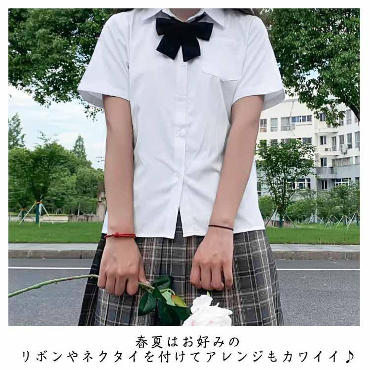 半袖 学生服 透けない 胸ポケット シャツ 女子 シャツ スクール ブラウス ワイシャツ レディース 制服 開襟 おしゃれ 中学生 高校生 | ブランド登録なし | 11