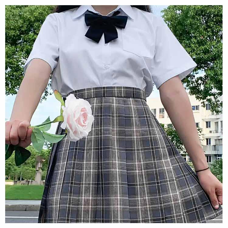 半袖 学生服 透けない 胸ポケット シャツ 女子 シャツ スクール ブラウス ワイシャツ レディース 制服 開襟 おしゃれ 中学生 高校生 | ブランド登録なし | 13