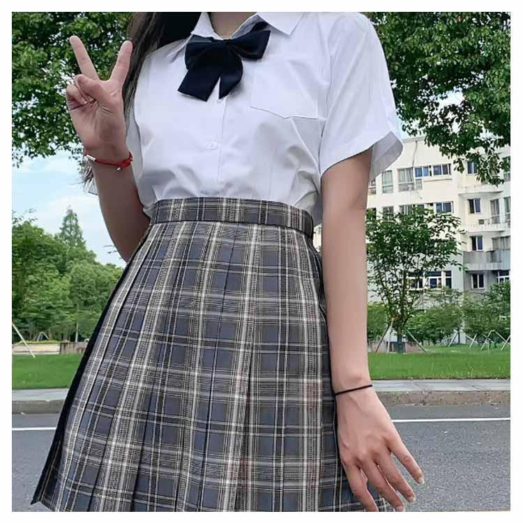 半袖 学生服 透けない 胸ポケット シャツ 女子 シャツ スクール ブラウス ワイシャツ レディース 制服 開襟 おしゃれ 中学生 高校生 | ブランド登録なし | 14