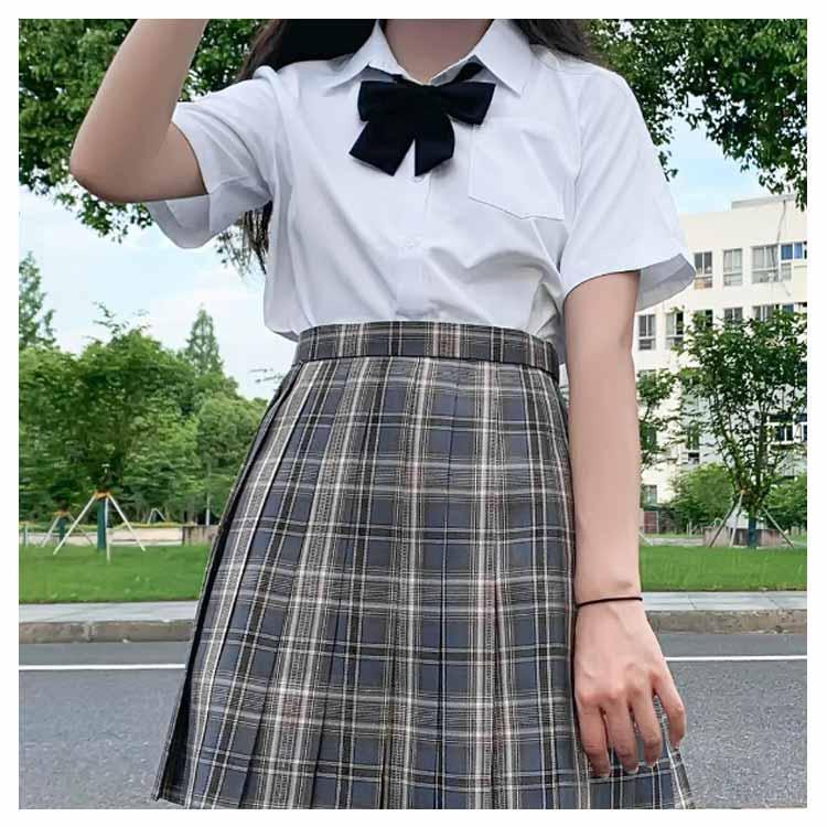半袖 学生服 透けない 胸ポケット シャツ 女子 シャツ スクール ブラウス ワイシャツ レディース 制服 開襟 おしゃれ 中学生 高校生 | ブランド登録なし | 15