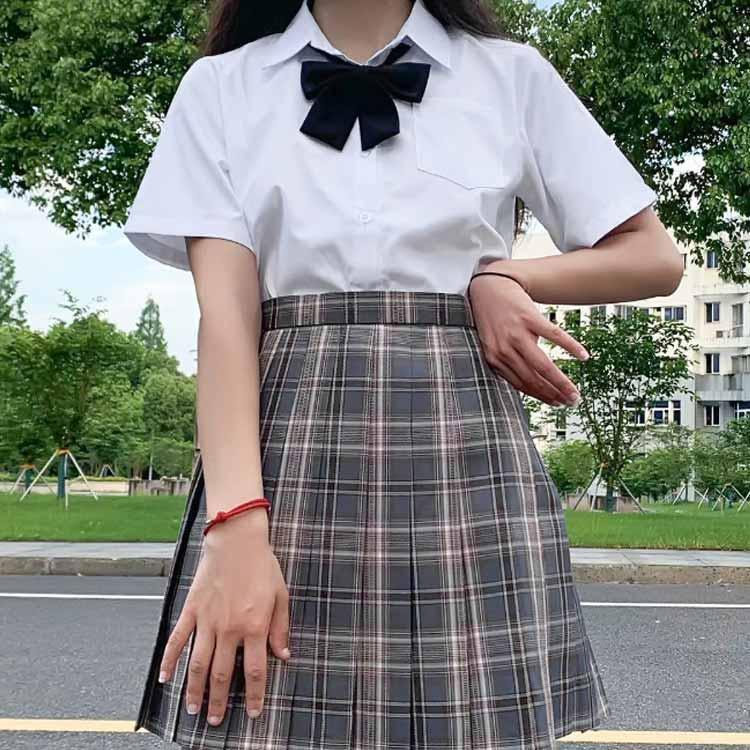 半袖 学生服 透けない 胸ポケット シャツ 女子 シャツ スクール ブラウス ワイシャツ レディース 制服 開襟 おしゃれ 中学生 高校生 | ブランド登録なし | 03