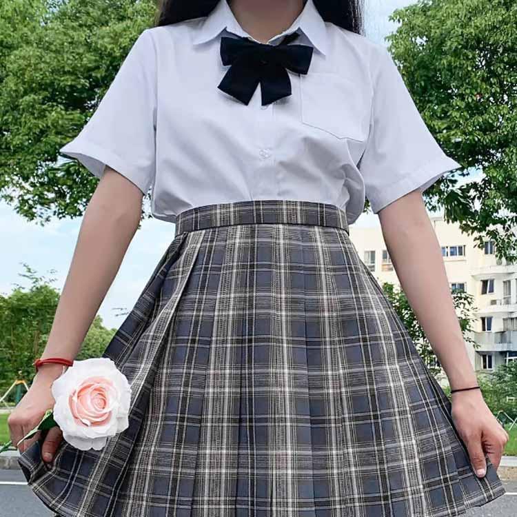 半袖 学生服 透けない 胸ポケット シャツ 女子 シャツ スクール ブラウス ワイシャツ レディース 制服 開襟 おしゃれ 中学生 高校生 | ブランド登録なし | 04