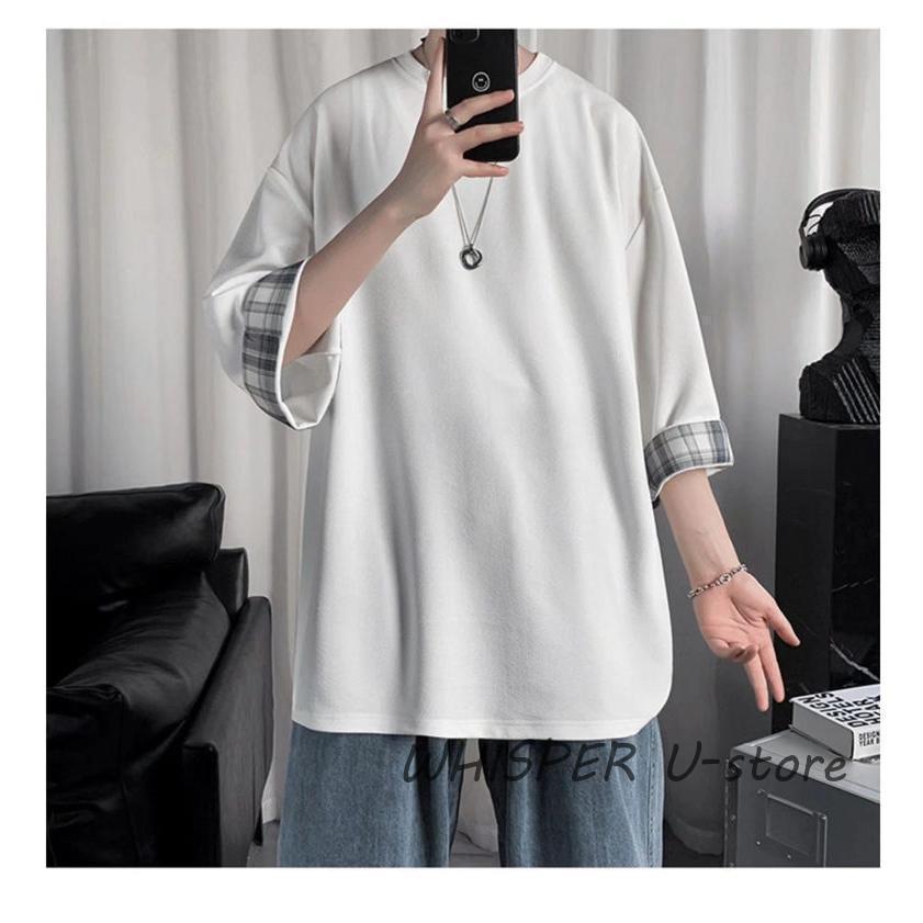 Tシャツ 7分袖 メンズ 七分丈tシャツ シンプル 着重ね 大きいサイズ 無地 学生 カジュアル ス 涼しい ユニフォーム かっこいい 夏服 | ブランド登録なし | 10