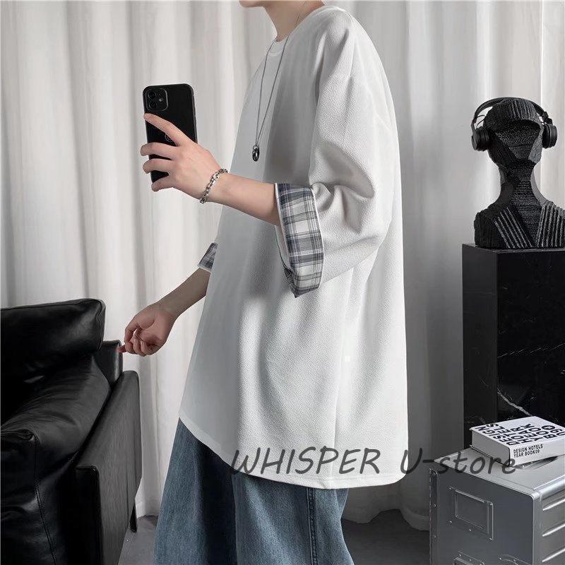 Tシャツ 7分袖 メンズ 七分丈tシャツ シンプル 着重ね 大きいサイズ 無地 学生 カジュアル ス 涼しい ユニフォーム かっこいい 夏服 | ブランド登録なし | 12