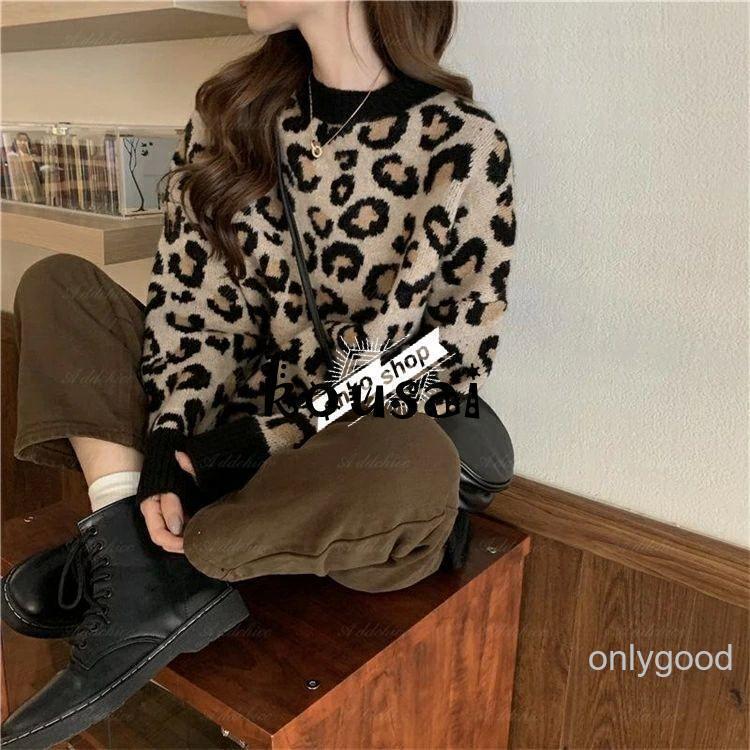 ニットセーター リブニットトップス 秋 冬 レディース セーター レオパード 秋服 冬服 厚手 長袖 おしゃれ 柔らか 温かい 大人 伸縮性 韓国ファッション シンプ | ブランド登録なし | 02
