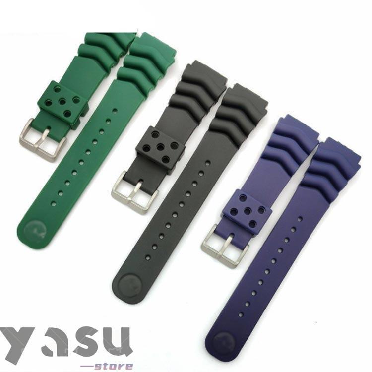 時計バンド 交換ベルト ストラップ 防水 18mm 20mm 22mm ダイバーウォッチ ベルト バンド交換 シリコンゴム ダイバーウ | ブランド登録なし | 02