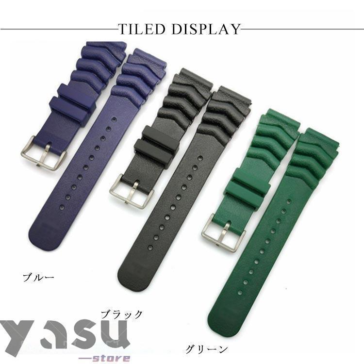 時計バンド 交換ベルト ストラップ 防水 18mm 20mm 22mm ダイバーウォッチ ベルト バンド交換 シリコンゴム ダイバーウ | ブランド登録なし | 06