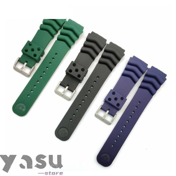 時計バンド 交換ベルト ストラップ 防水 18mm 20mm 22mm ダイバーウォッチ ベルト バンド交換 シリコンゴム ダイバーウ | ブランド登録なし | 07
