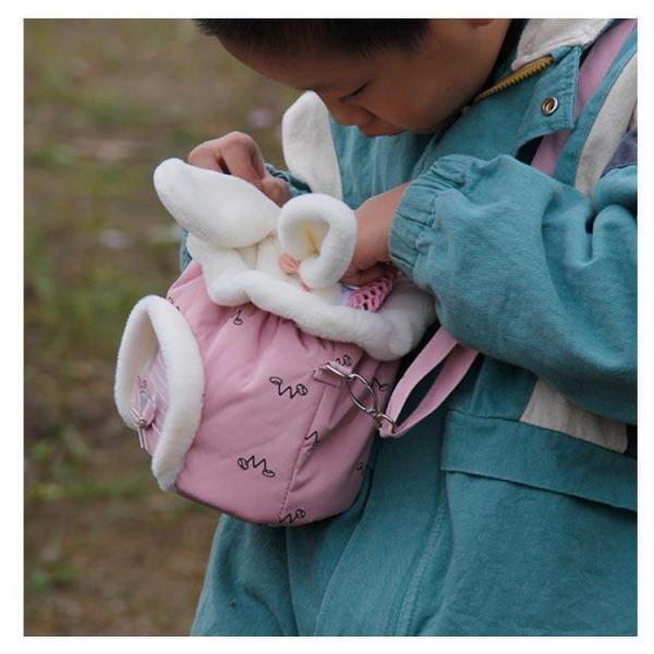 小動物 キャリーバッグ ペットキャリー ハムスター リス うさぎ ハリネズミ キャリーポーチ 布製 ショルダーバッグ 折り畳み コンパクト収納 メッシ | ブランド登録なし | 11