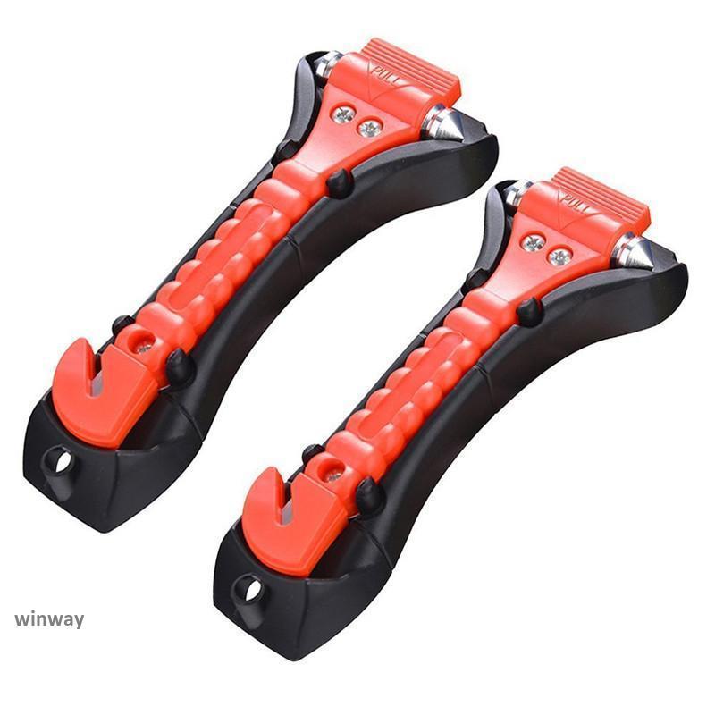 ２個セット 緊急脱出用ハンマー ガラスハンマー 車用 脱出 道具 脱出ハンマー シートベルトカッター付き 非常用 防災グッズ 窓ガラス 緊急ツール | ブランド登録なし | 13