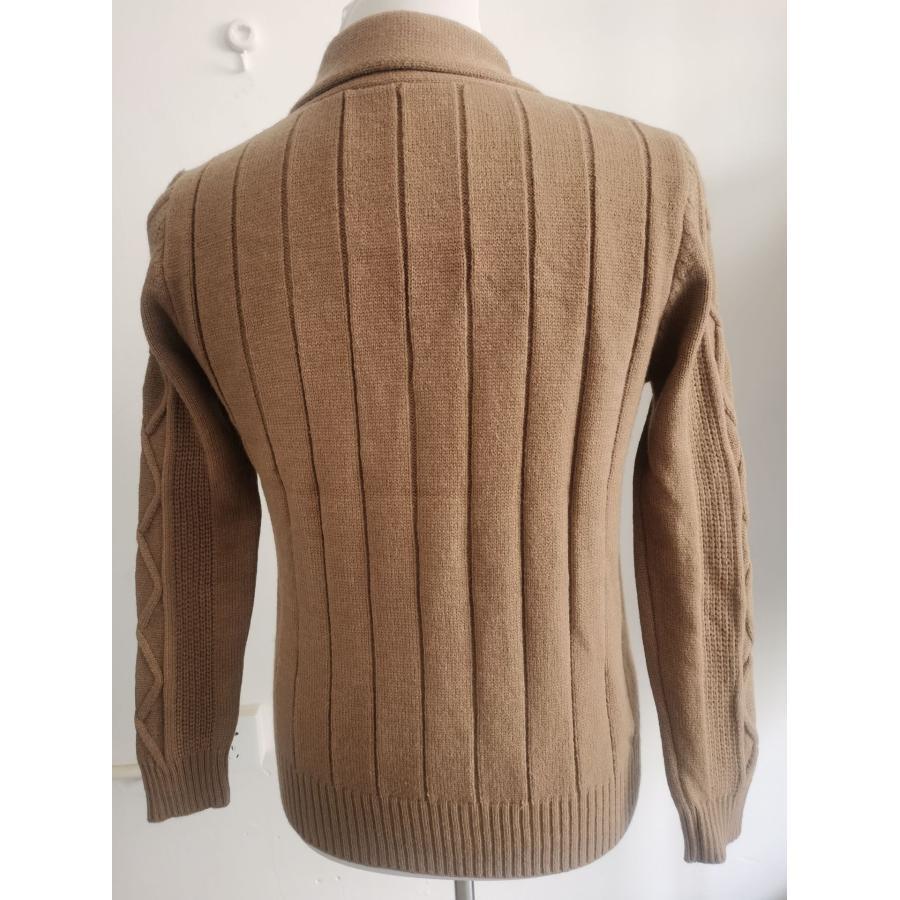 ニットカーディガン メンズ 秋冬 ニット ジャケット ケーブル編み アウター セーター 50代 40代 ファッション 秋服 | ブランド登録なし | 09