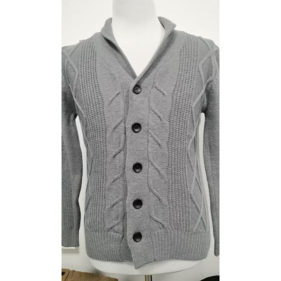 ニットカーディガン メンズ 秋冬 ニット ジャケット ケーブル編み アウター セーター 50代 40代 ファッション 秋服 | ブランド登録なし | 11