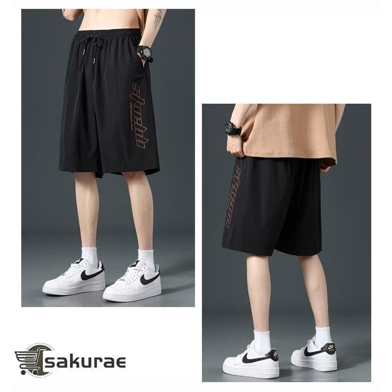 薄手 冷感 ドライ ショートパンツ 通気性 涼しい おしゃれ カジュアル ハーフパンツ メンズ 接触冷感 速乾 トレーニング 5分丈 イージーパンツ | ブランド登録なし | 18