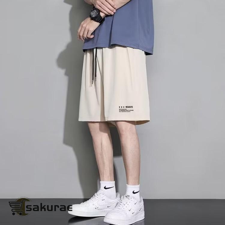 薄手 冷感 ドライ ショートパンツ 通気性 涼しい おしゃれ カジュアル ハーフパンツ メンズ 接触冷感 速乾 トレーニング 5分丈 イージーパンツ | ブランド登録なし | 04