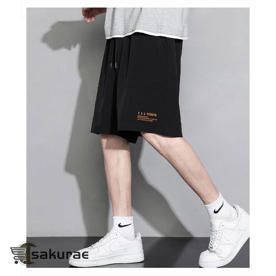 薄手 冷感 ドライ ショートパンツ 通気性 涼しい おしゃれ カジュアル ハーフパンツ メンズ 接触冷感 速乾 トレーニング 5分丈 イージーパンツ | ブランド登録なし | 09