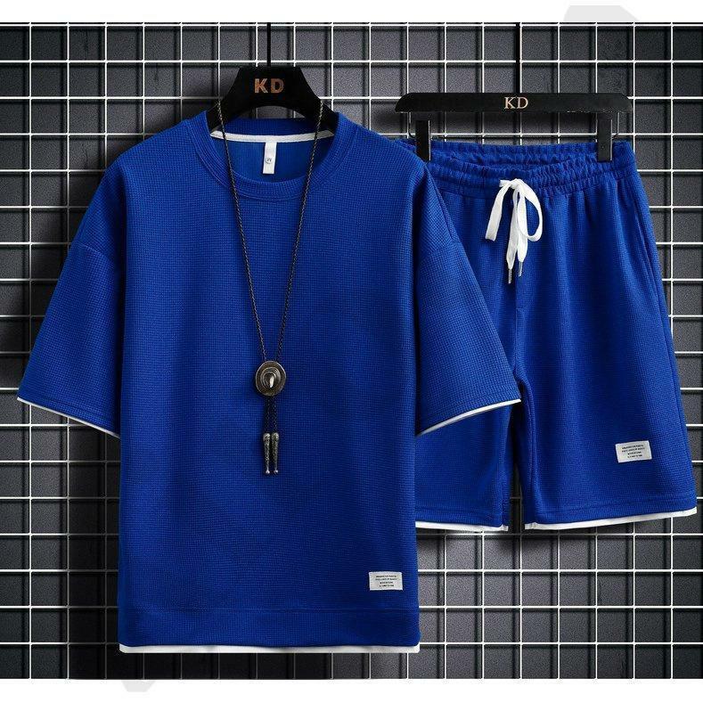 セットアップ メンズ 夏 上下セット 半袖 白 カジュアル 大きいサイズ おしゃれ 夏服 パンツ 薄手 上下2点セット メンズファション ジャージ | ブランド登録なし | 30