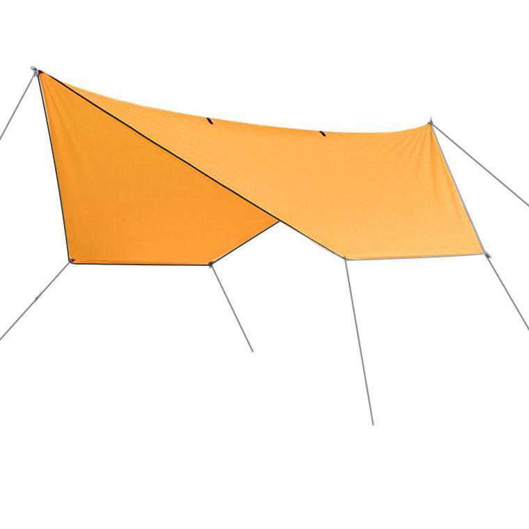 タープテント ヘキサタープ 350*290CM Mサイズ 2-4人用 天幕シェード 日よけ uvカット耐水圧 2000mm ペグ付き ロープ付き | ブランド登録なし | 01