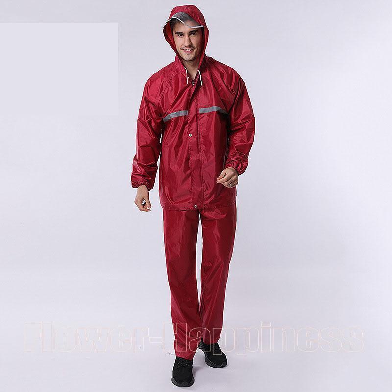 レインスーツ レインコート 上下セット レインウェア メンズ レディース 防水 撥水 透湿 雨カッパ 雨具 原付用 自転車 アウトドア 作業用 釣り | ブランド登録なし | 12