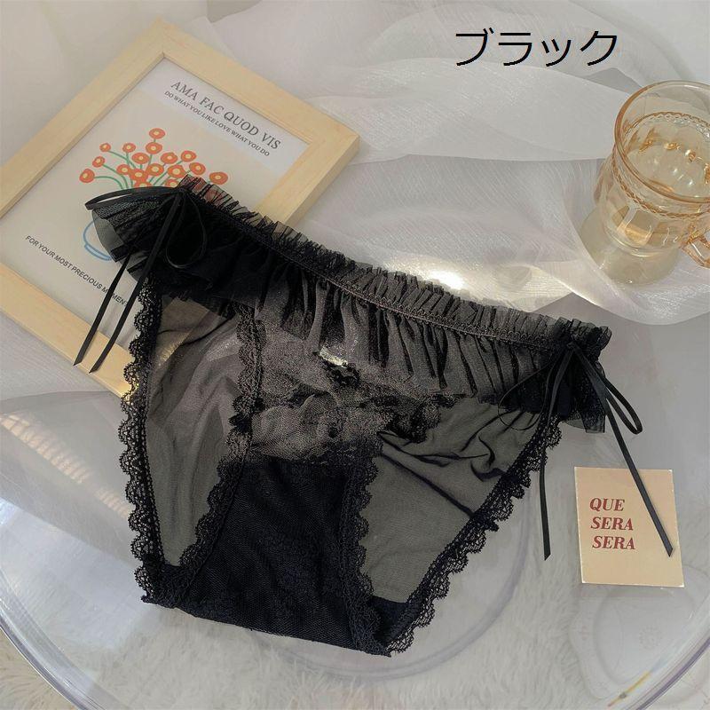 ふんどしショーツ ショーツ 下着 インナー レディース 女性 単品 ふんどし型 パンツ パンティ 通気性 透け感 シースルー レース リボン 綺麗 |  | 14