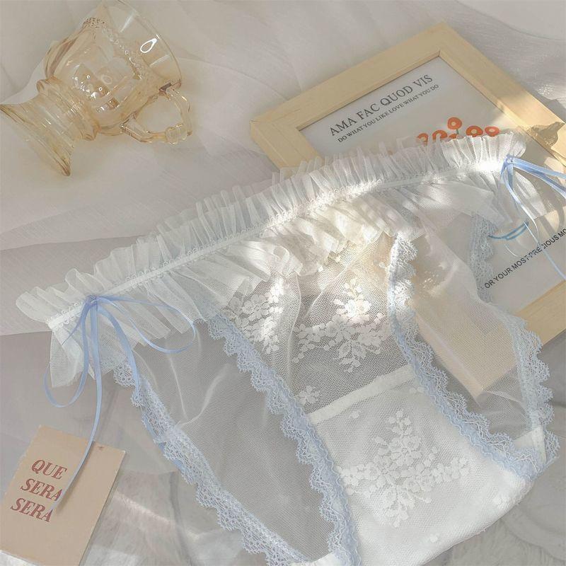 ふんどしショーツ ショーツ 下着 インナー レディース 女性 単品 ふんどし型 パンツ パンティ 通気性 透け感 シースルー レース リボン 綺麗 |  | 01