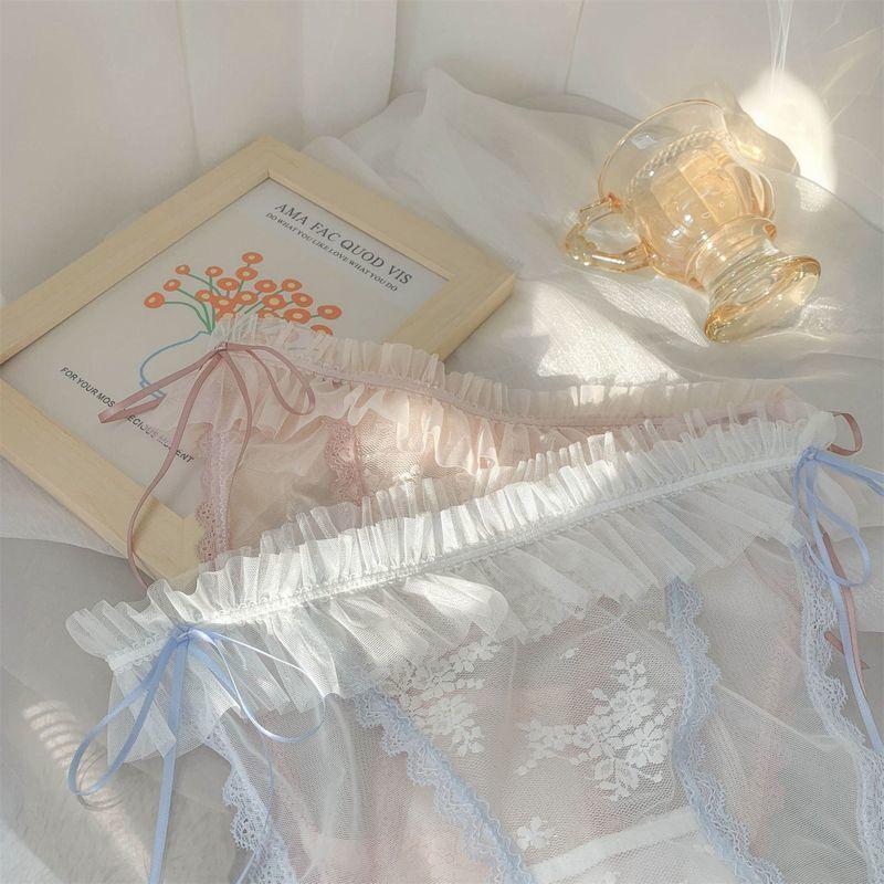 ふんどしショーツ ショーツ 下着 インナー レディース 女性 単品 ふんどし型 パンツ パンティ 通気性 透け感 シースルー レース リボン 綺麗 |  | 09
