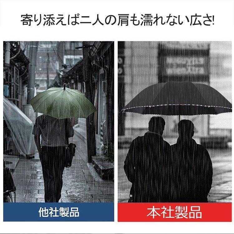 傘 折りたたみ傘 大きい 日傘 雨傘 10本骨 撥水 軽量 台風 梅雨対策 頑丈 持ちやすい 男女兼用 晴雨兼用 逆折り | ブランド登録なし | 04