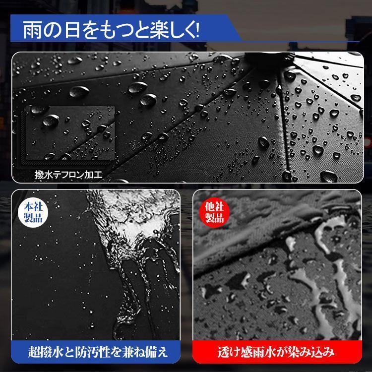 傘 折りたたみ傘 大きい 日傘 雨傘 10本骨 撥水 軽量 台風 梅雨対策 頑丈 持ちやすい 男女兼用 晴雨兼用 逆折り | ブランド登録なし | 05