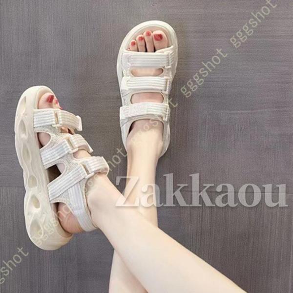 キッズ サンダル 女の子 ジュニア スポーツサンダル ベルクロ 子供 子ども こども 女子 子供靴 厚底 多重ベルト アウトドア マジックテープ | ブランド登録なし | 08