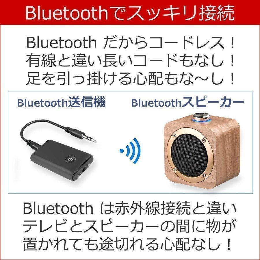 手元スピーカー テレビ音声 Bluetooth トランスミッター スピーカー セット 耳元 お手元スピーカー ブルートゥース ワイヤレス 無線 テレビ | ブランド登録なし | 03