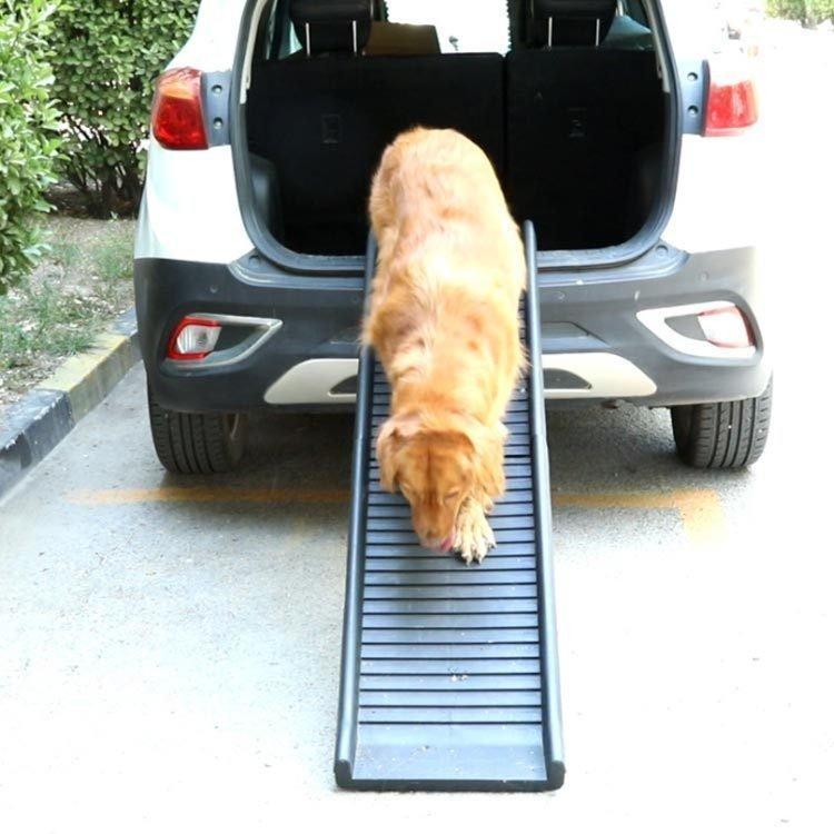 ペットステップ スライド式 ペットスロープ 犬用スロープ 折りたたみ式 車への乗降 高低差のある場所で活躍 踏み台 ペット用階段 | ブランド登録なし | 02