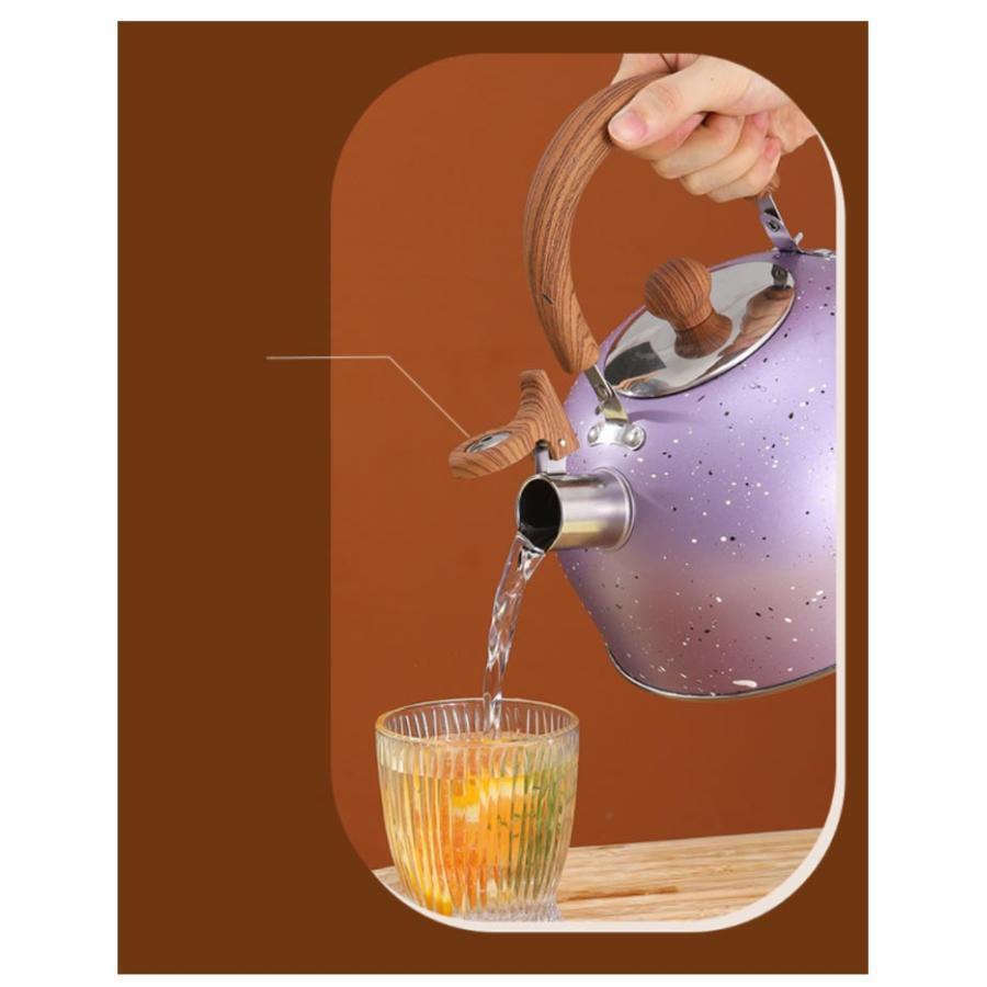 ケトル ステンレス 笛吹きケトル 2L 3L 4L やかん 笛吹ケトル 音が鳴る キッチン雑貨 湯沸かし ガス火対応 IH対応 大容量 ケトル | ブランド登録なし | 13
