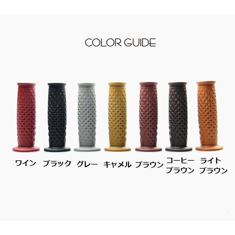 ハンドルグリップ 左右セット バイク用品 交換用 非貫通タイプ 22mm 原付 バイク スクーター カスタム 傷防止 汚れ防止 カスタマイズ シンプル | ブランド登録なし | 11